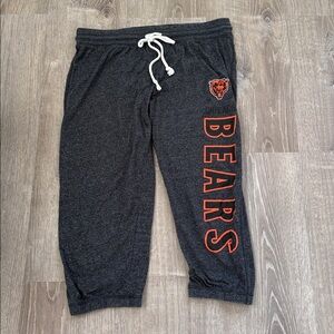 Chicago Bears NFL Team Apparel Gray Capri Joggers